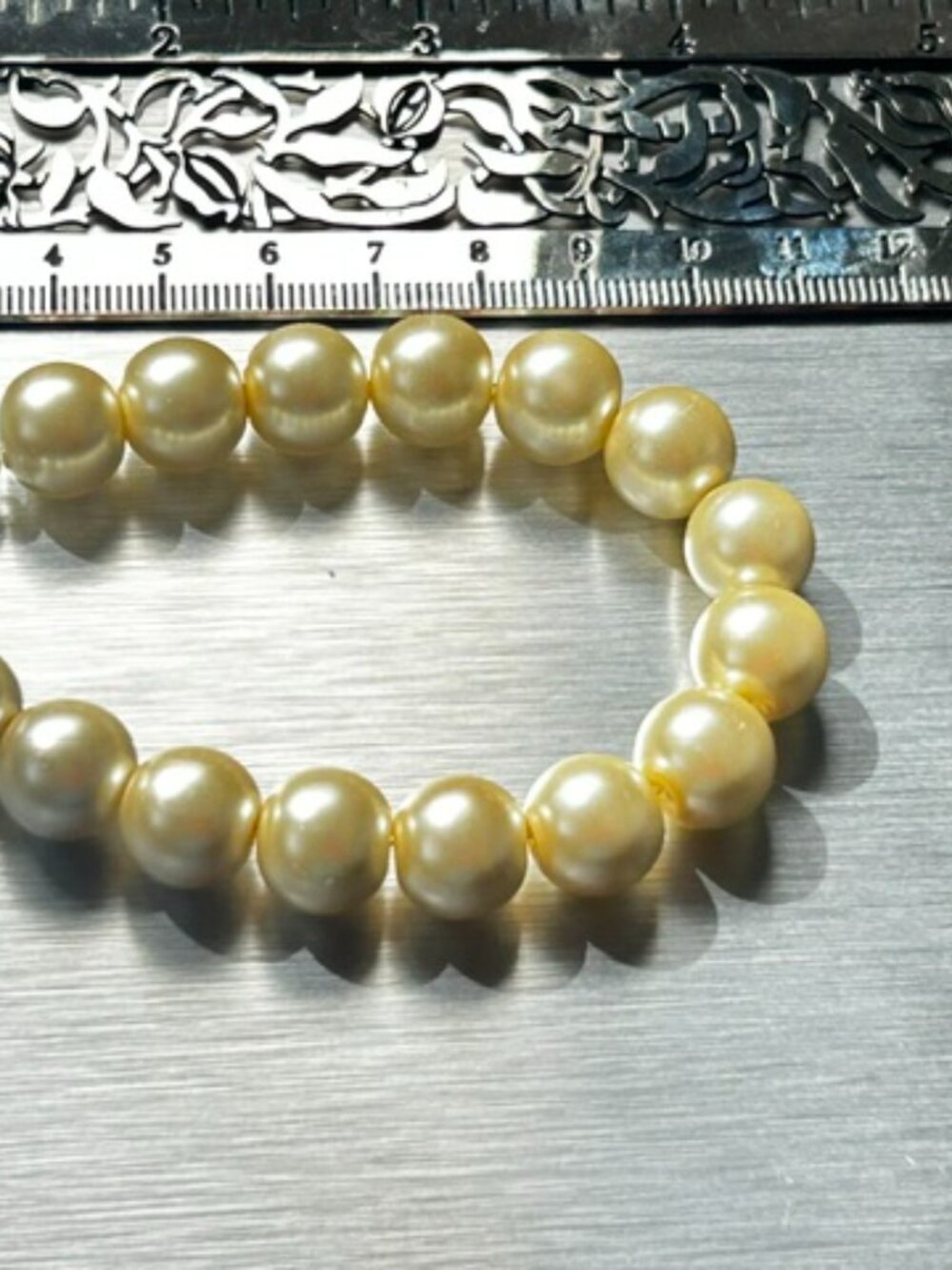 Faux Pearl Bead Bracelet